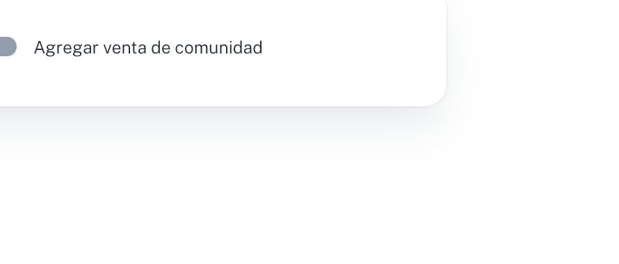 Conmutador Agregar venta de comunidad