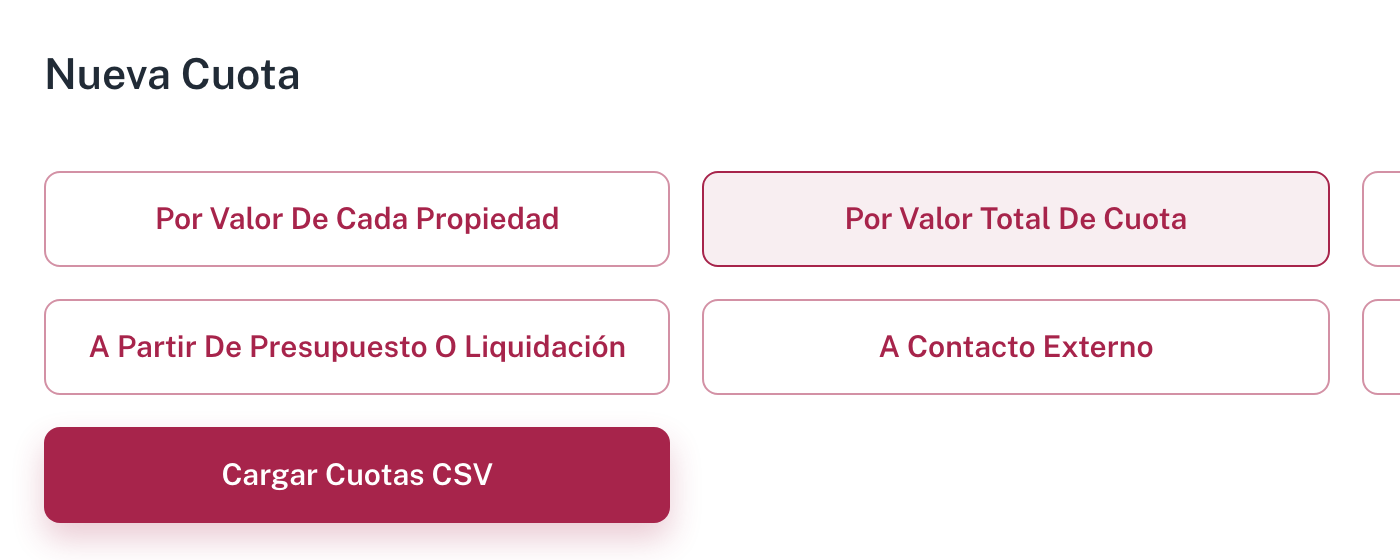 Las siete formas de crear una cuota
