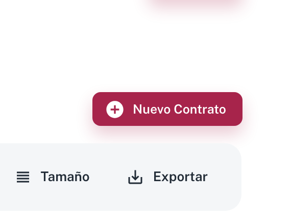 El botón rojo + Nuevo Contrato, arriba a la derecha de la pantalla de Proveedores