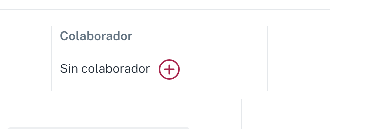 El campo Asignado, con el botón de añadir